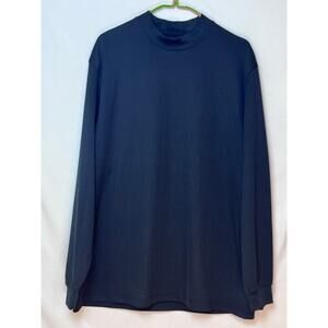 Ping Men's Size XL Black Long Sleeve Ribbed Mock Neck Pullover